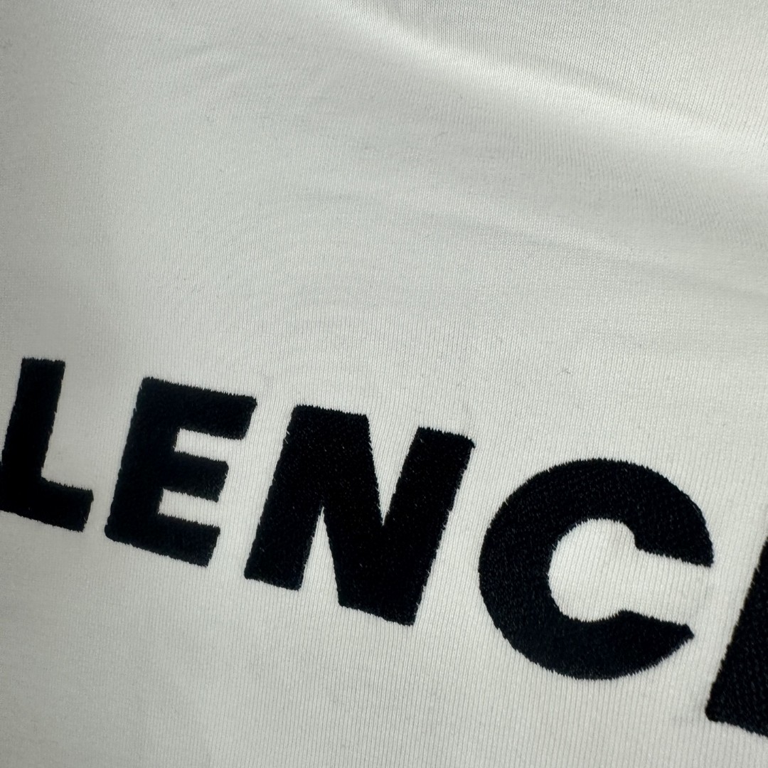 Balenciaga 巴黎世家 经典字母logo圆领短袖 上衣 T恤 夏季 白色 黑色 A0