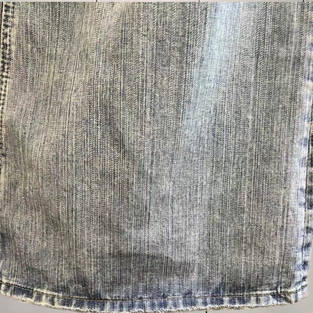 Balenciaga 巴黎世家 水洗破坏喇叭牛仔裤 长裤 裤子 蓝色 B0 