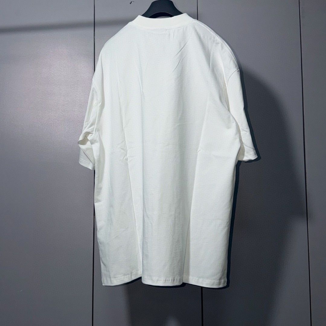 Balenciaga 巴黎世家 花卉印花圆领短袖 T恤 圆领 夏季 白色 A0 764235TUV079000