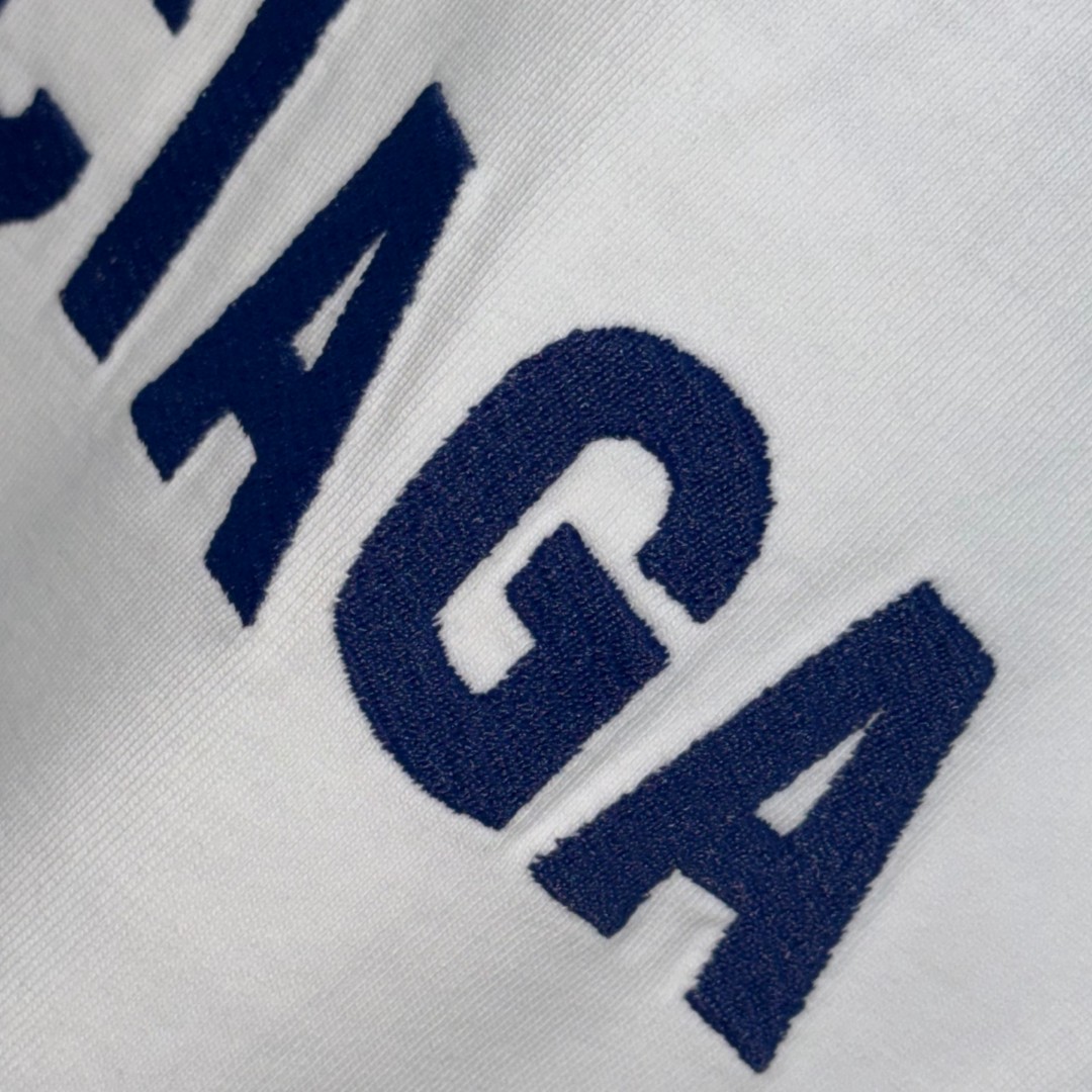 Balenciaga 巴黎世家 破洞经典字母logo无袖上衣 背心 短袖 T恤 夏季 白色 黑色 A0