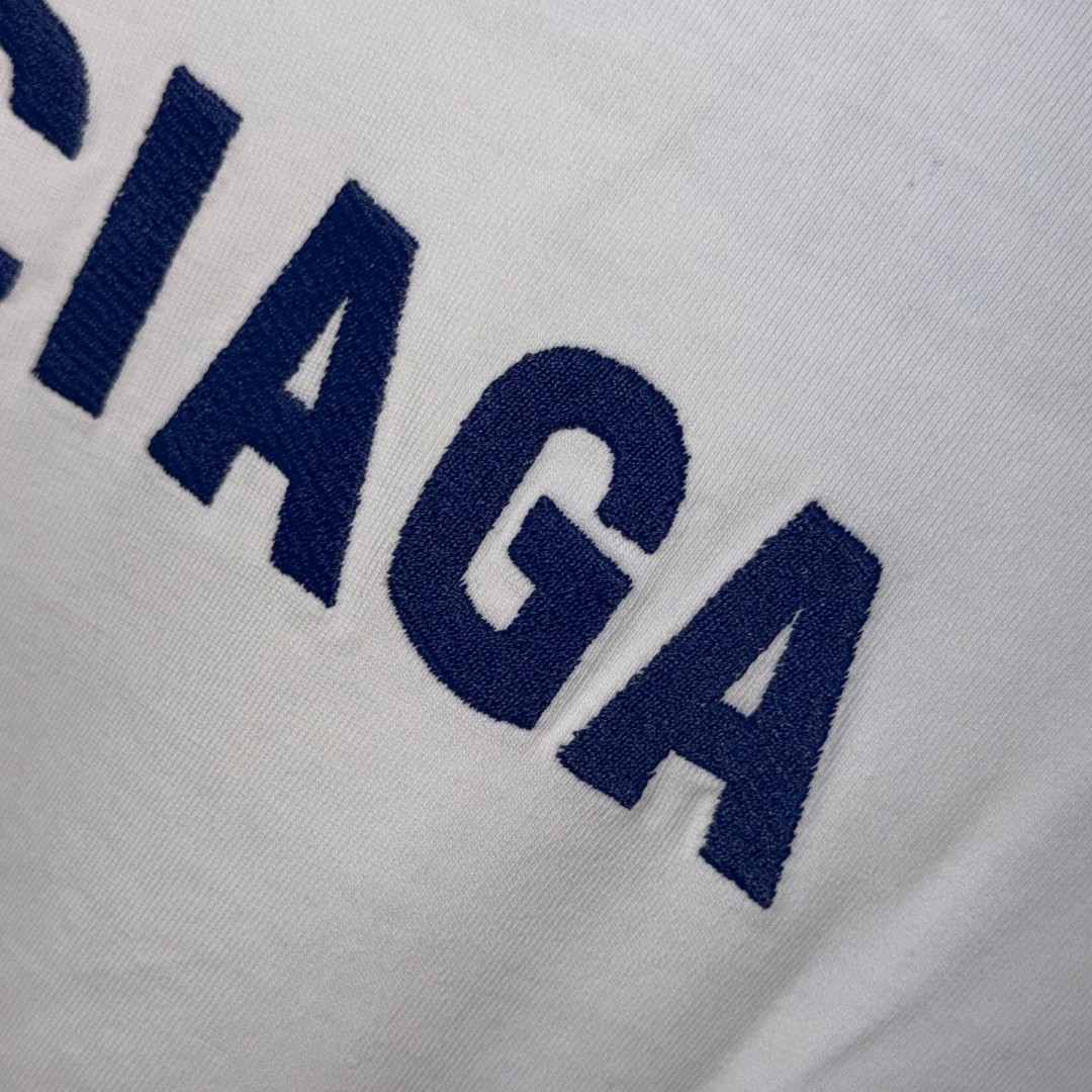 Balenciaga 巴黎世家 破洞经典字母logo无袖上衣 背心 短袖 T恤 夏季 白色 黑色 A0