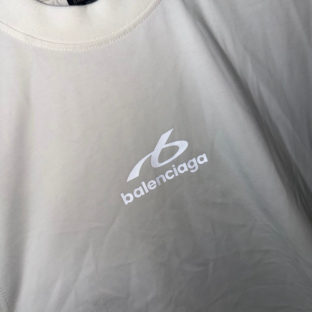 Balenciaga 巴黎世家 3M反光印花无袖上衣 背心 短袖 T恤 夏季 白色 黑色 A0