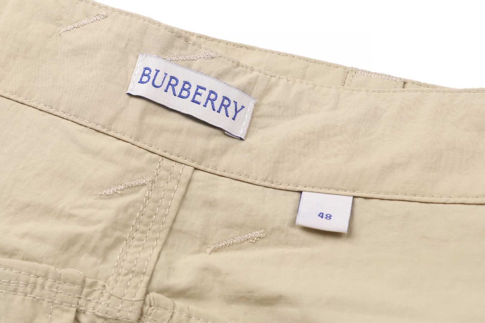 Burberry 巴宝莉 骑士刺绣尼龙工装短裤 裤子 休闲裤 五分裤 米色 B0 81231261