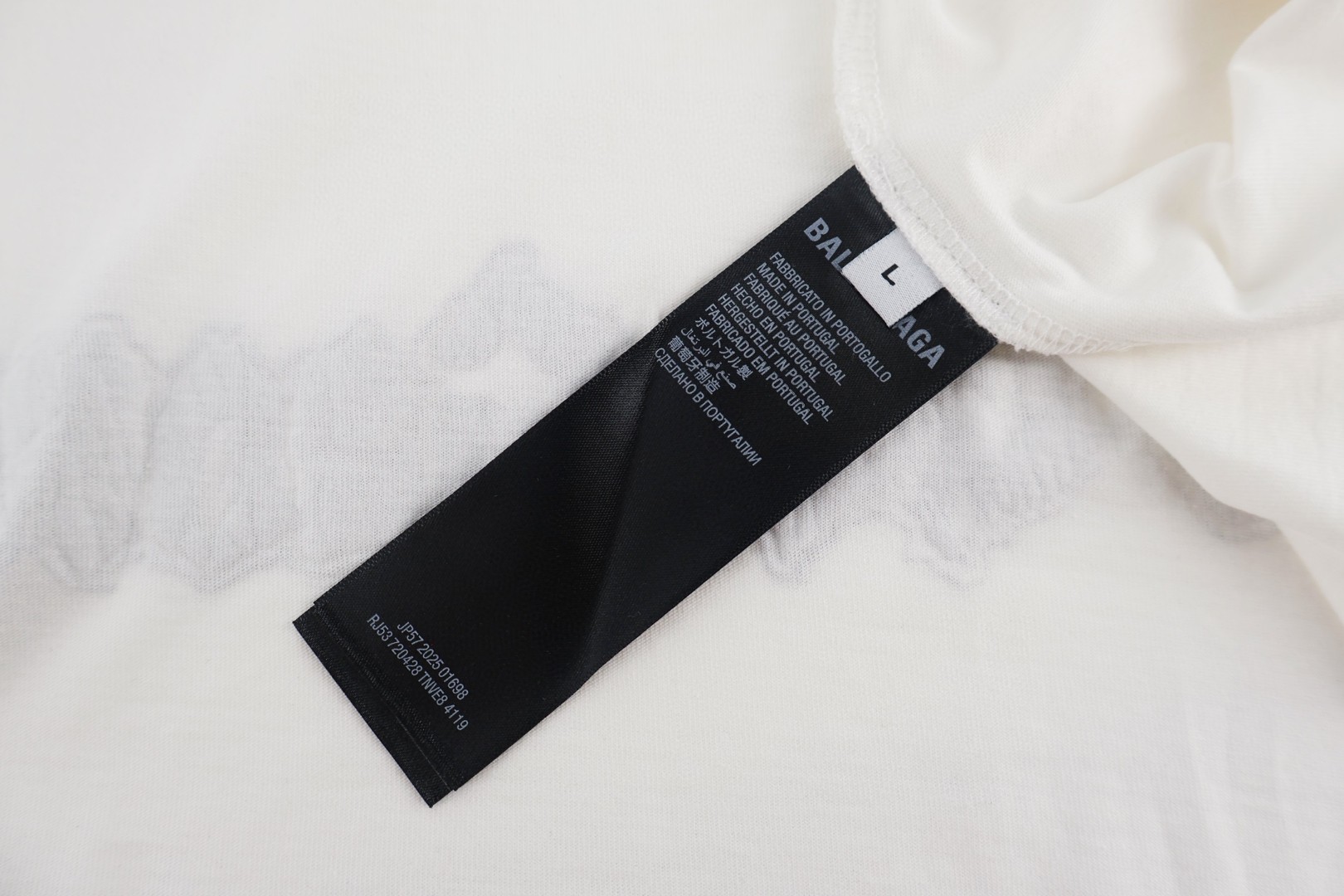 Balenciaga 巴黎世家窗台印花圆领短袖 T恤 圆领 夏季 白色 A0 871750TUVD69020