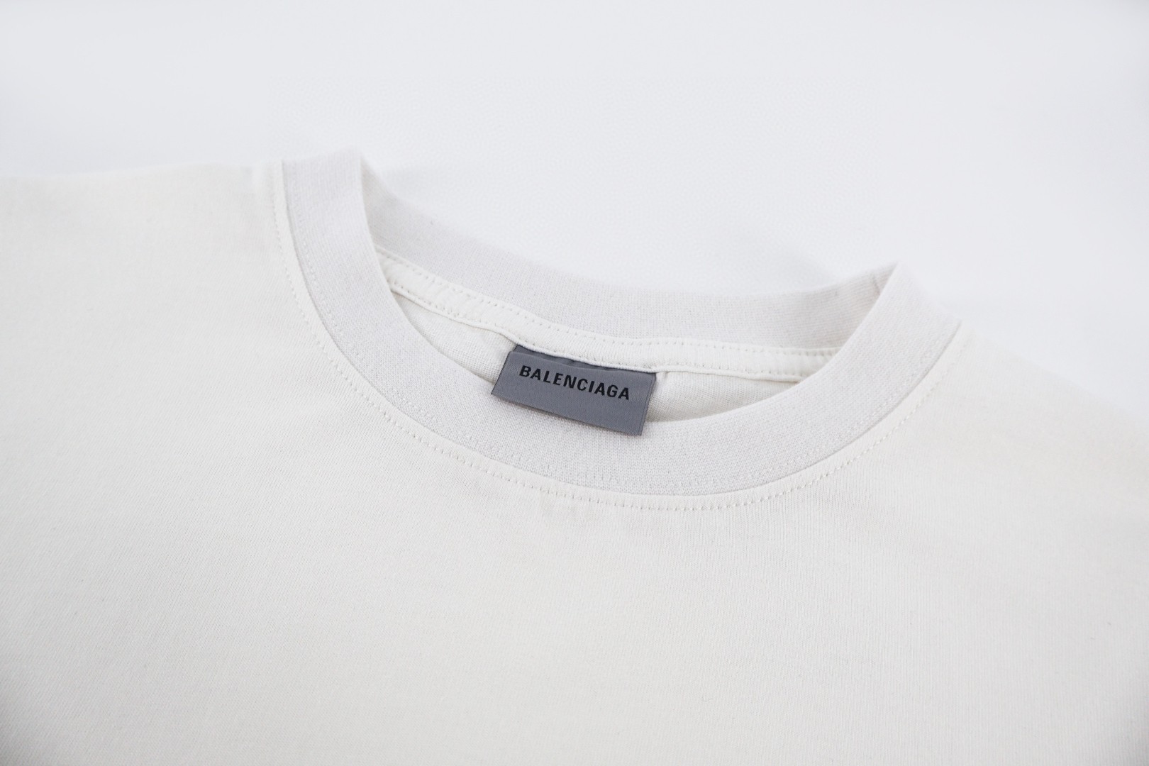 Balenciaga 巴黎世家窗台印花圆领短袖 T恤 圆领 夏季 白色 A0 871750TUVD69020