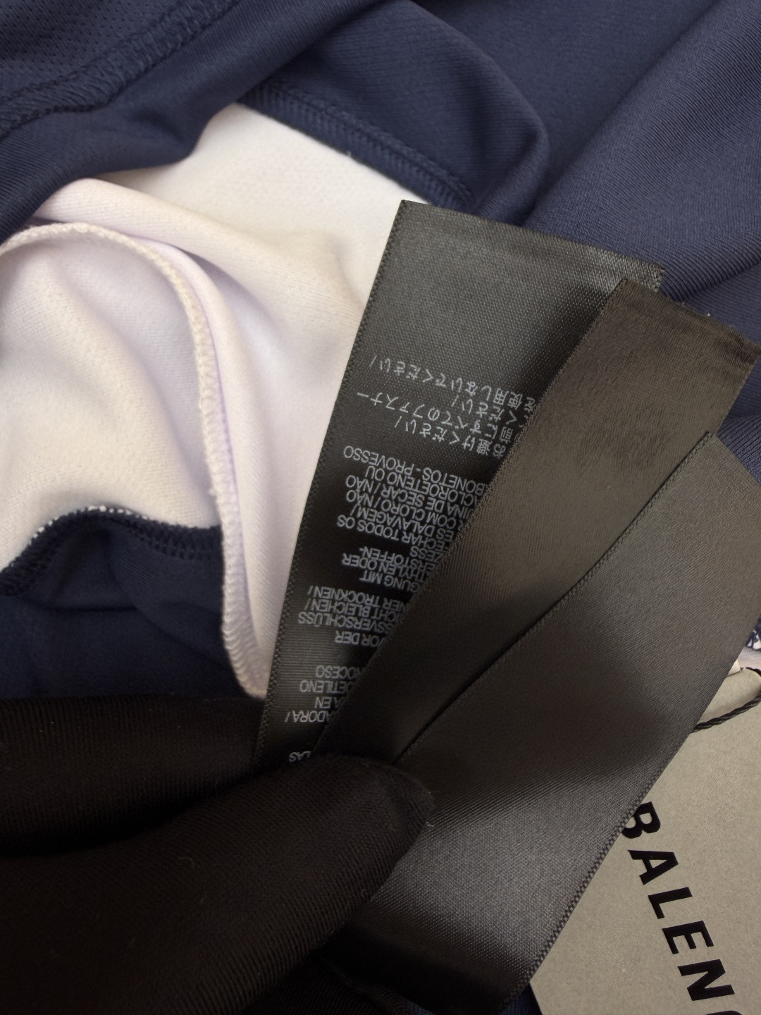Balenciaga 巴黎世家 足球曼联插肩拼接球衣 短袖 T恤 蓝色 A2 A003GLTUVZ71000