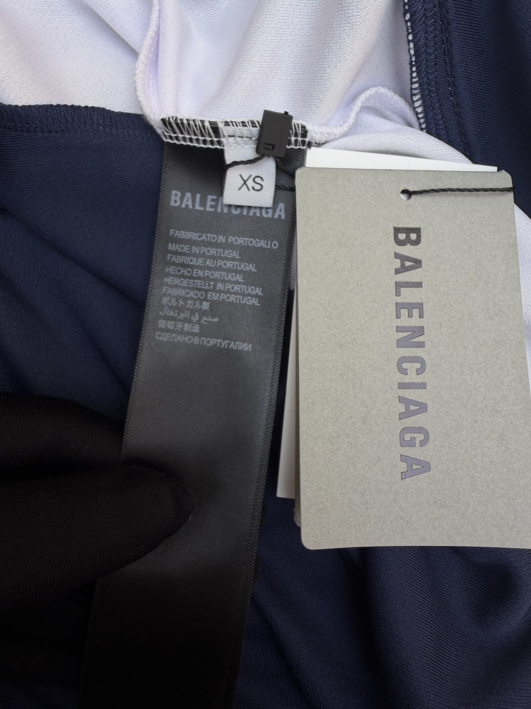 Balenciaga 巴黎世家 足球曼联插肩拼接球衣 短袖 T恤 蓝色 A2 A003GLTUVZ71000