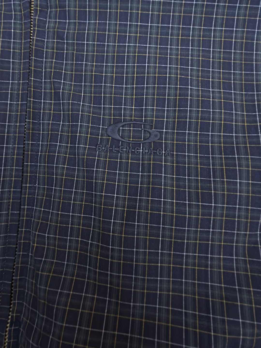 Balenciaga 巴黎世家 双向拉链开合刺绣格纹夹克 外套 长袖 B5 866520TMM498069