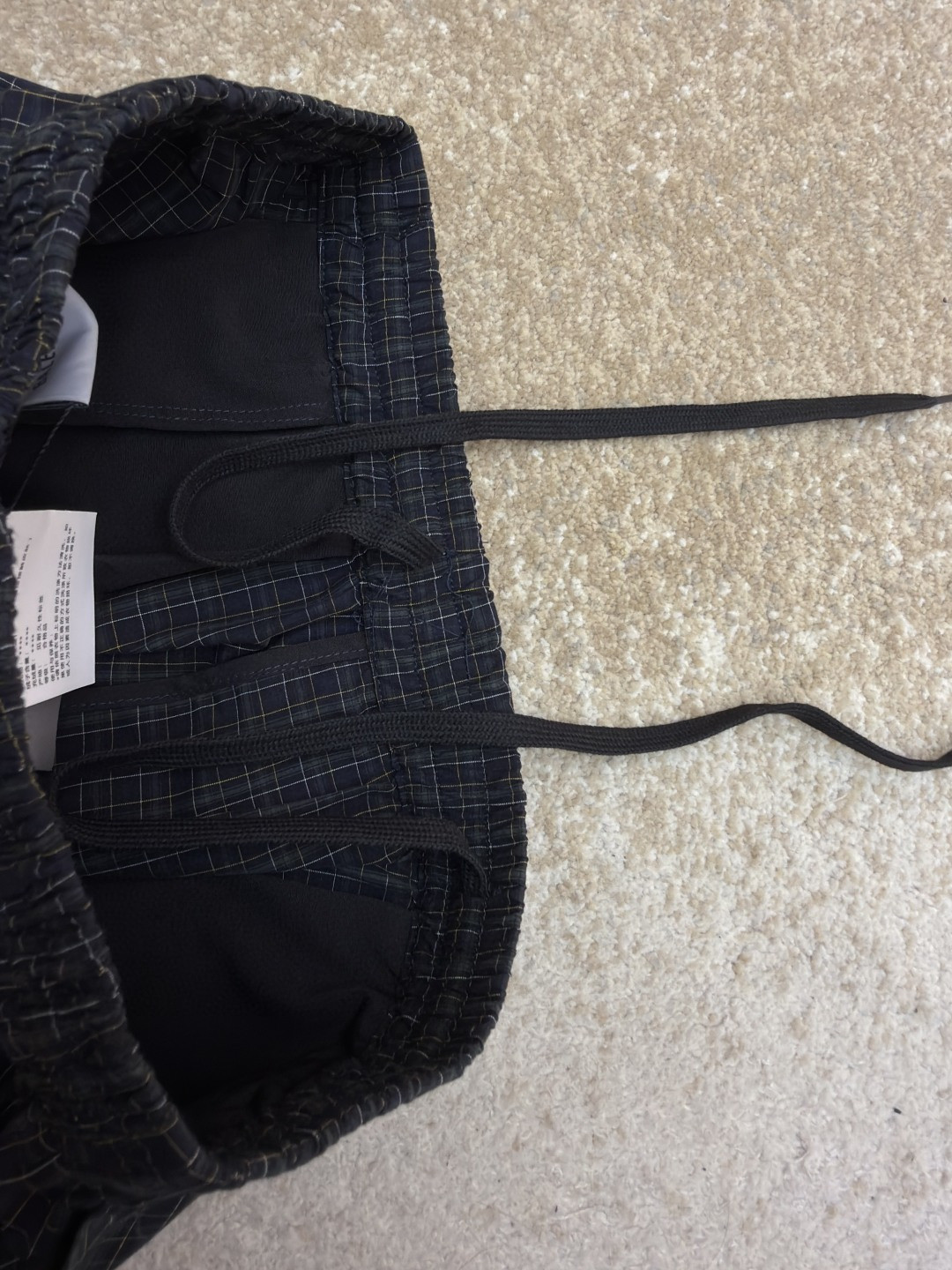 Balenciaga 巴黎世家 格纹阔腿休闲裤 长裤 裤子 B0 