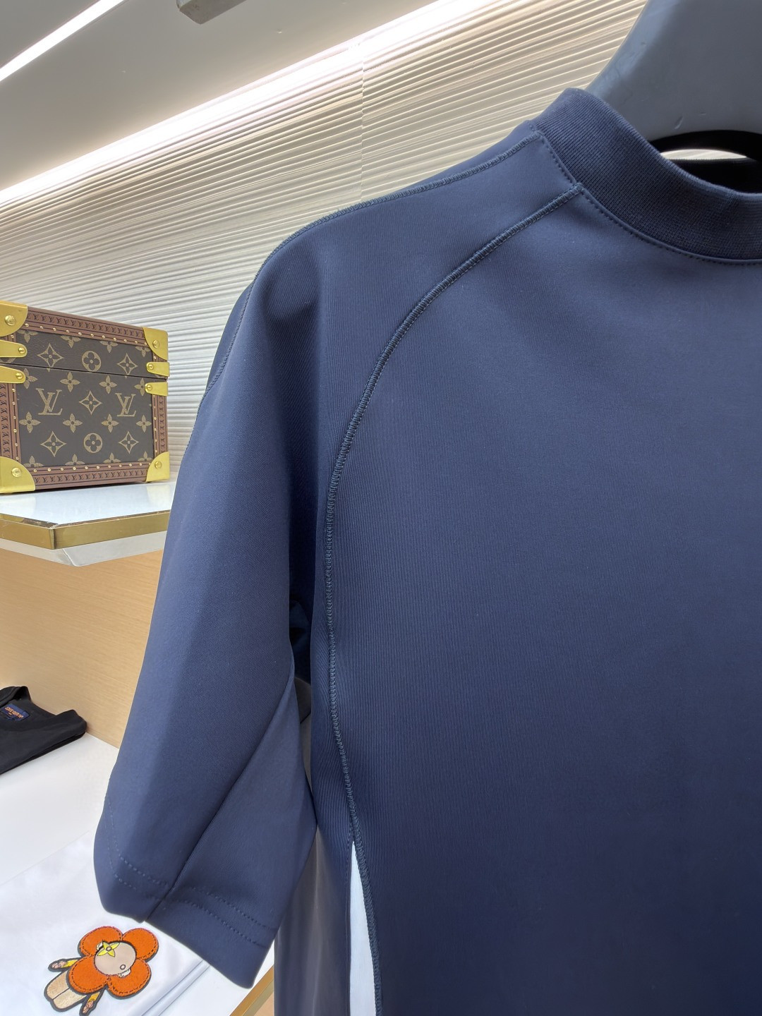 Balenciaga 巴黎世家 侧条机能速干短袖 T恤 速干衣 运动衣 夏季 藏蓝色 A2