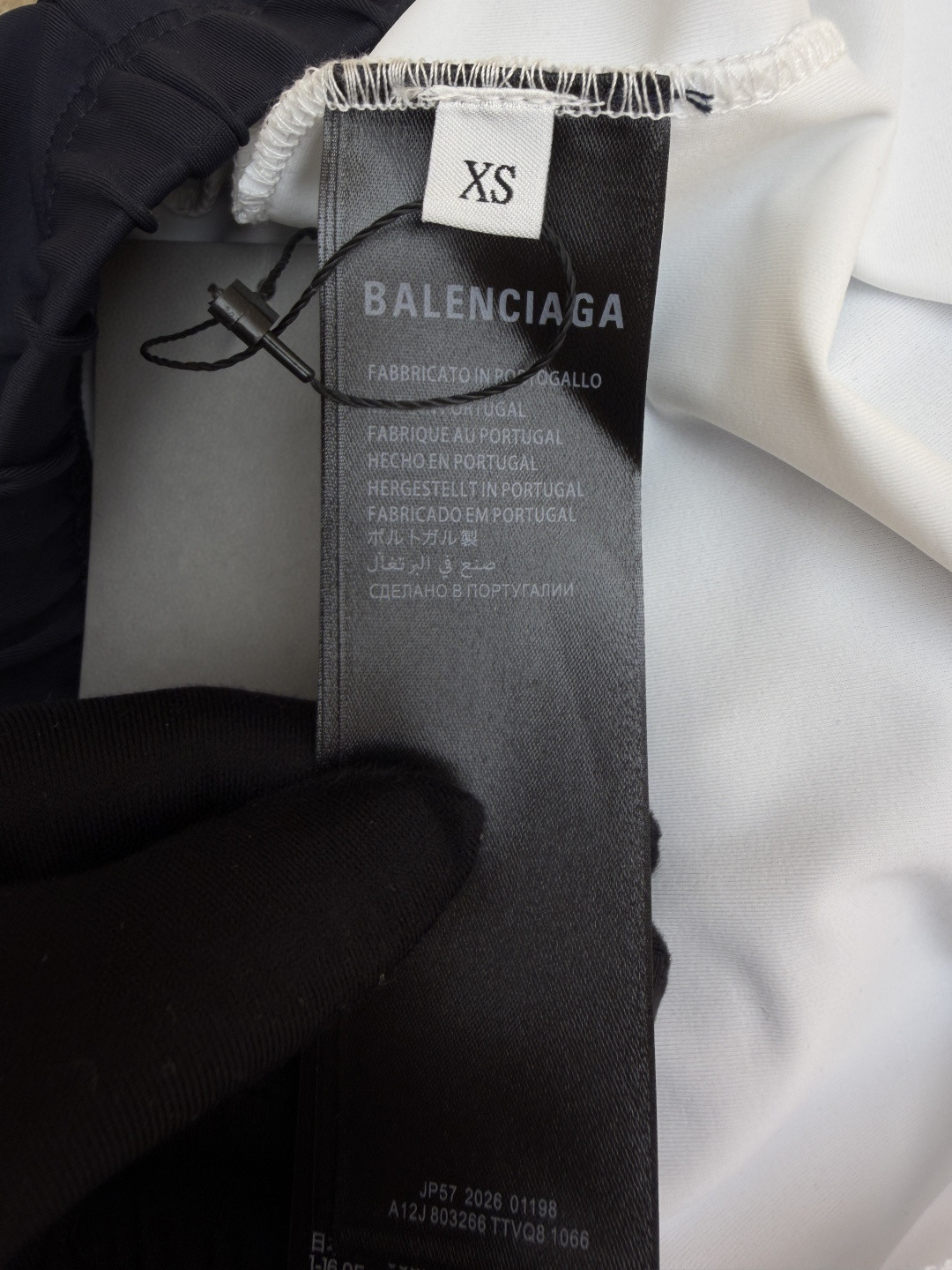 Balenciaga 巴黎世家 假两件拼接速干运动训练短裤 运动裤 五分裤 休闲裤 裤子 藏蓝色 A2