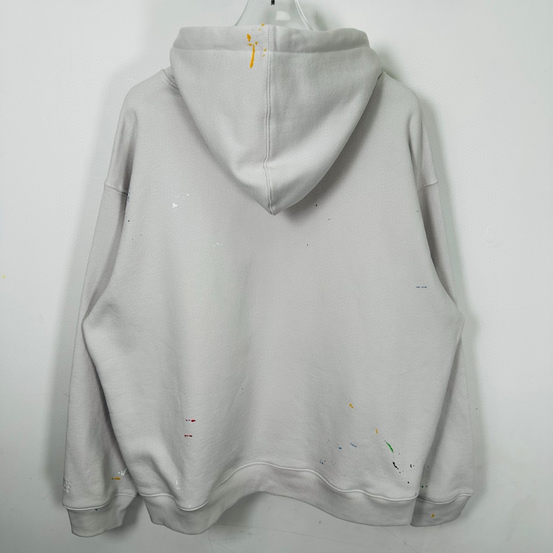 Supreme MM6 Maison Margiela 联名款 Box Logo Zip Up Hooded Sw泼墨刺绣拉链连帽卫衣 帽衫 外套 男女同款 蓝色 白色 黑色 SUP-SS26-100