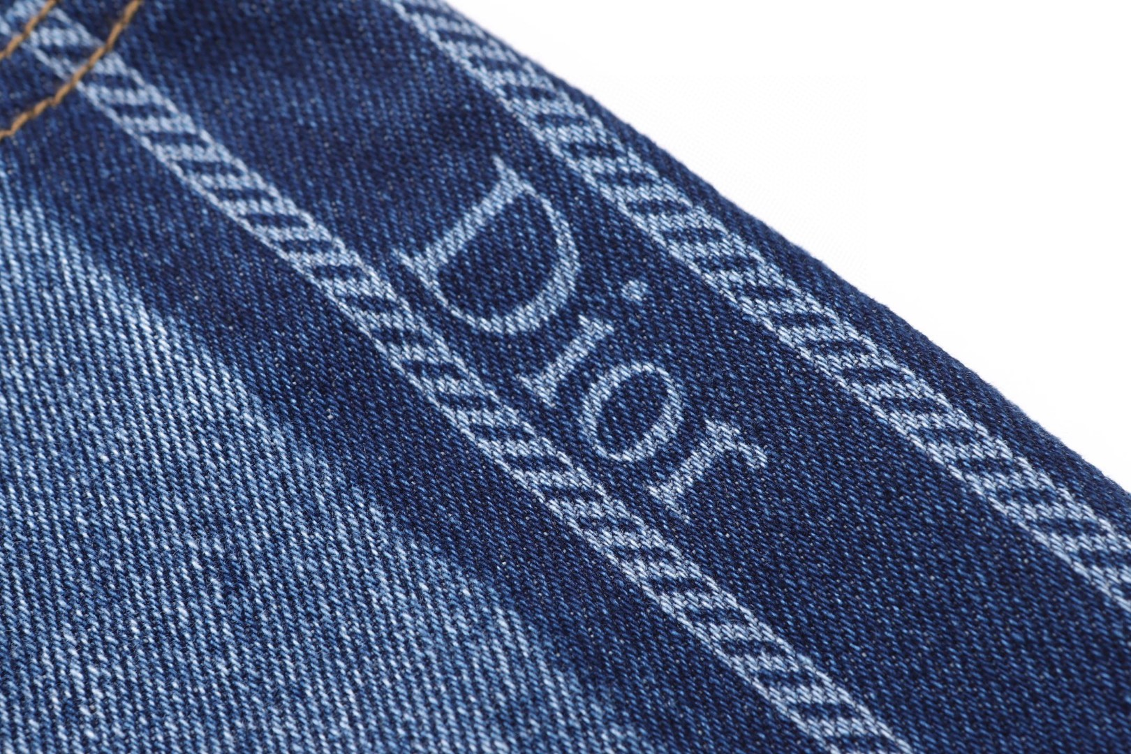 DIOR 迪奥 侧边条纹提花logo皮标牛仔裤 长裤 裤子 蓝色 B5 693D006A3083-C580