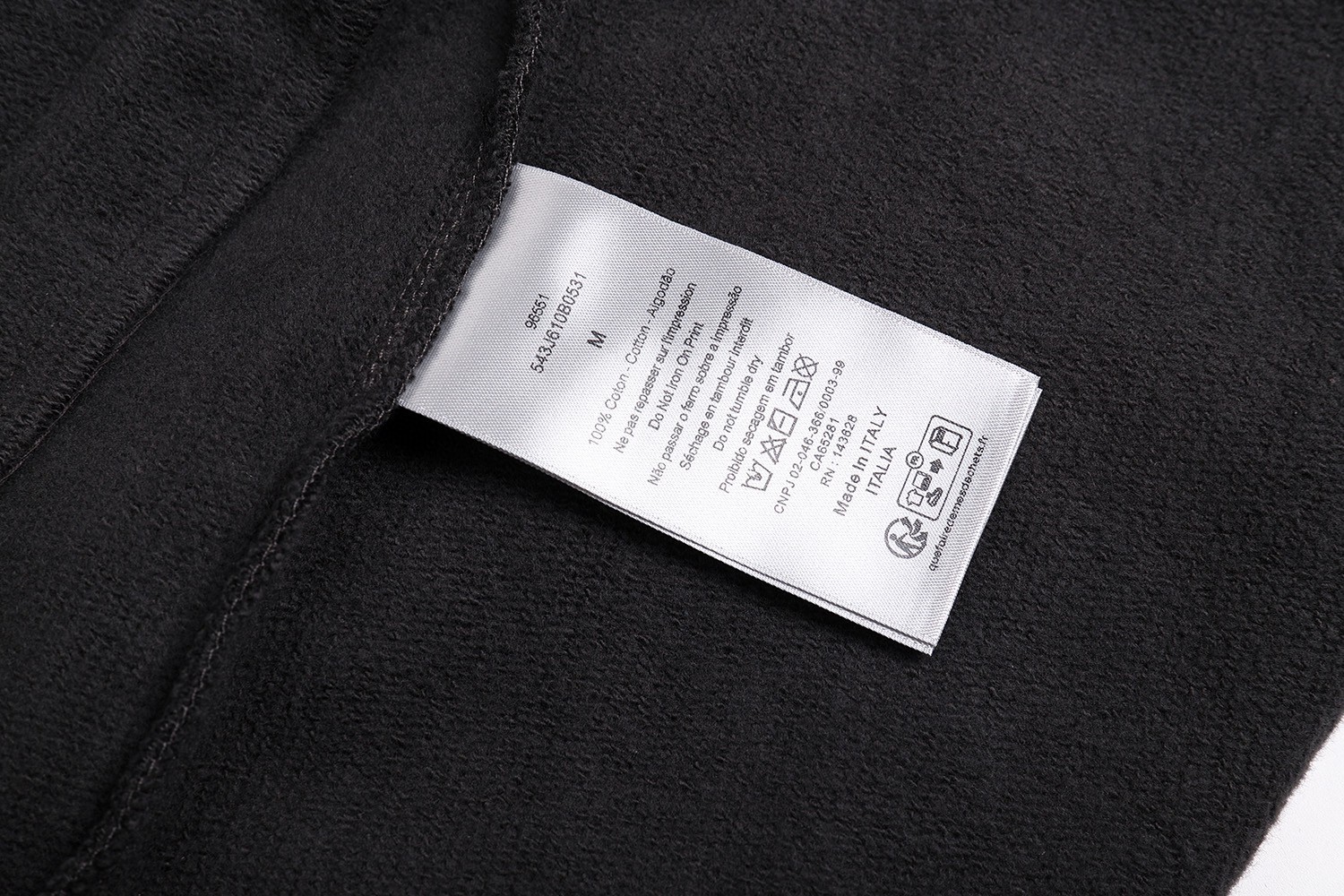 DIOR 迪奥 签名标识半拉链立领卫衣 外套 长袖 黑色 B0 543J610B0531-C980