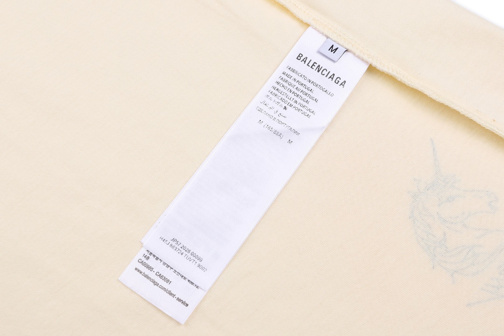 Balenciaga 巴黎世家 CLASSIC INK印花圆领短袖 T恤 圆领 夏季 A0 