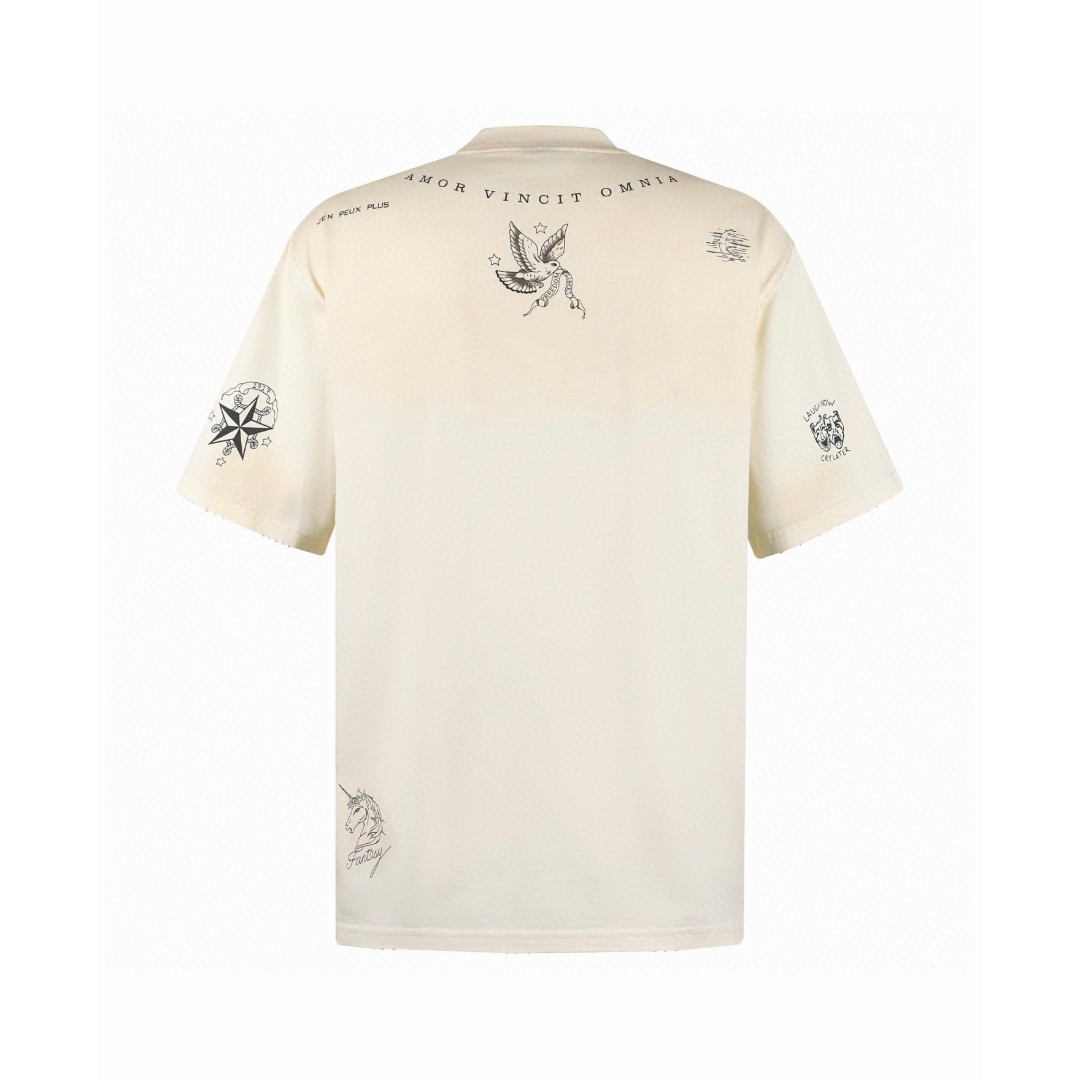 Balenciaga 巴黎世家 CLASSIC INK印花圆领短袖 T恤 圆领 夏季 A0 