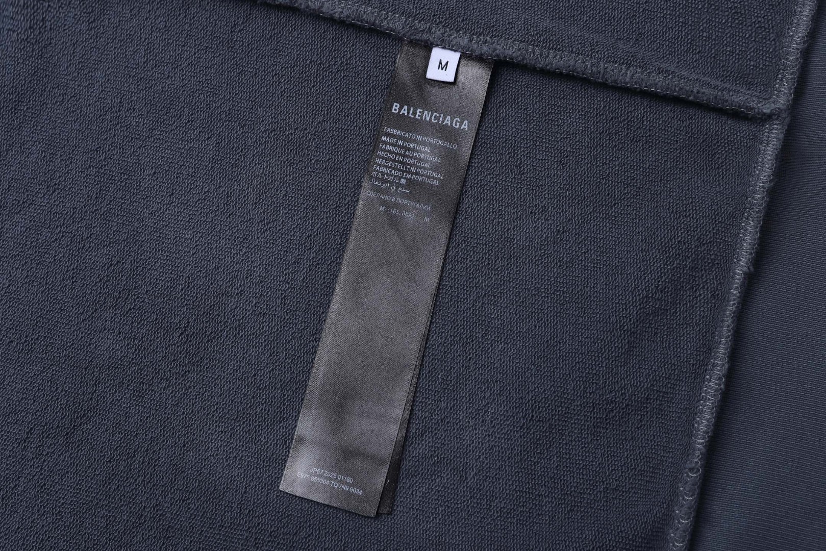 Balenciaga 巴黎世家 刺绣手绘涂鸦拉链连帽卫衣 外套 长袖 蓝色 B0 803264TTVG13364