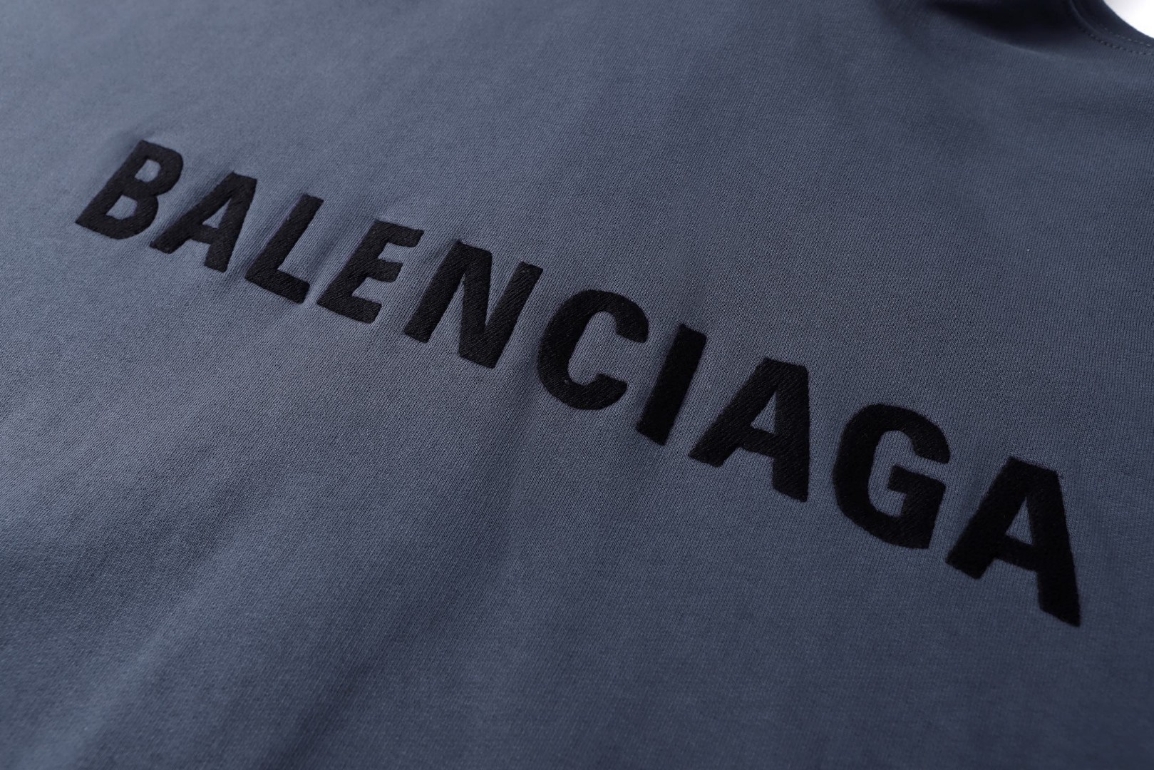 Balenciaga 巴黎世家 刺绣手绘涂鸦拉链连帽卫衣 外套 长袖 蓝色 B0 803264TTVG13364