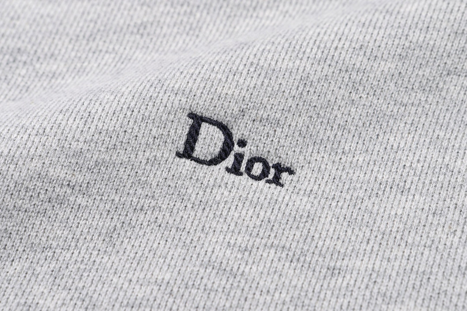 DIOR 迪奥 拼色小logo刺绣圆领卫衣 外套 长袖 灰色 B0 693J602A3038-C885