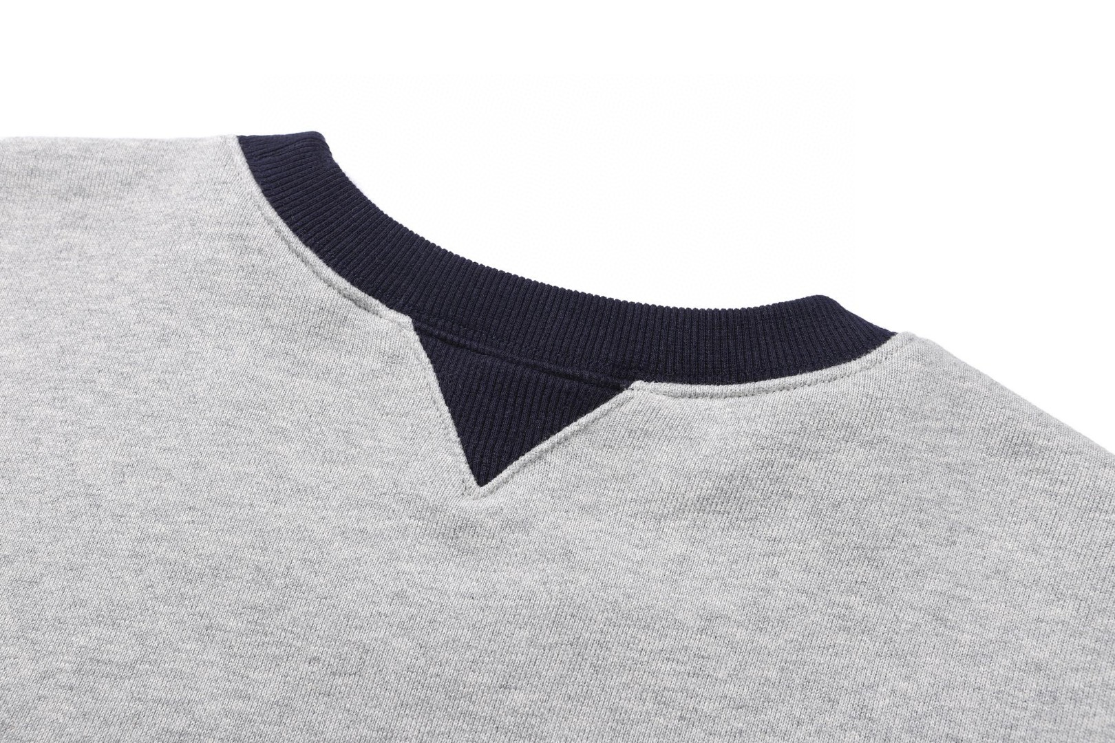DIOR 迪奥 拼色小logo刺绣圆领卫衣 外套 长袖 灰色 B0 693J602A3038-C885
