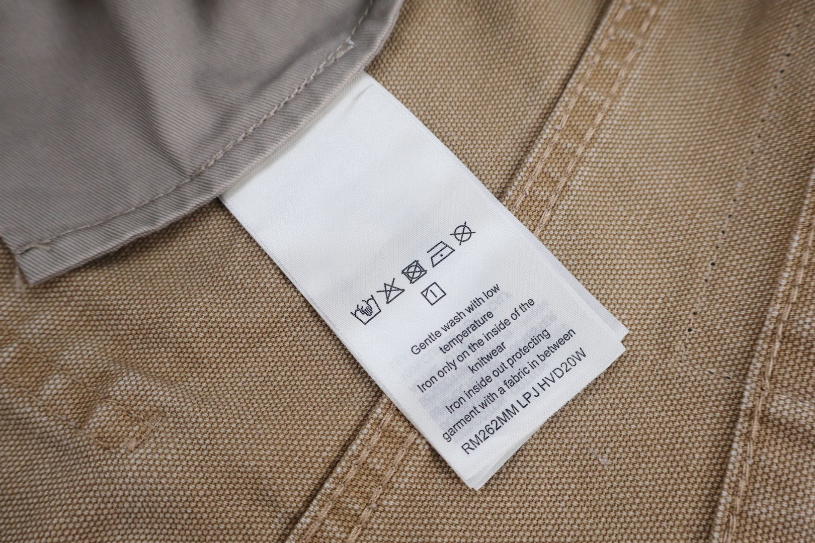 LOUIS VUITTON 路易威登 做旧泼墨刺绣工装牛仔裤 休闲裤 长裤 裤子 卡其色 C0 1AK6Q1