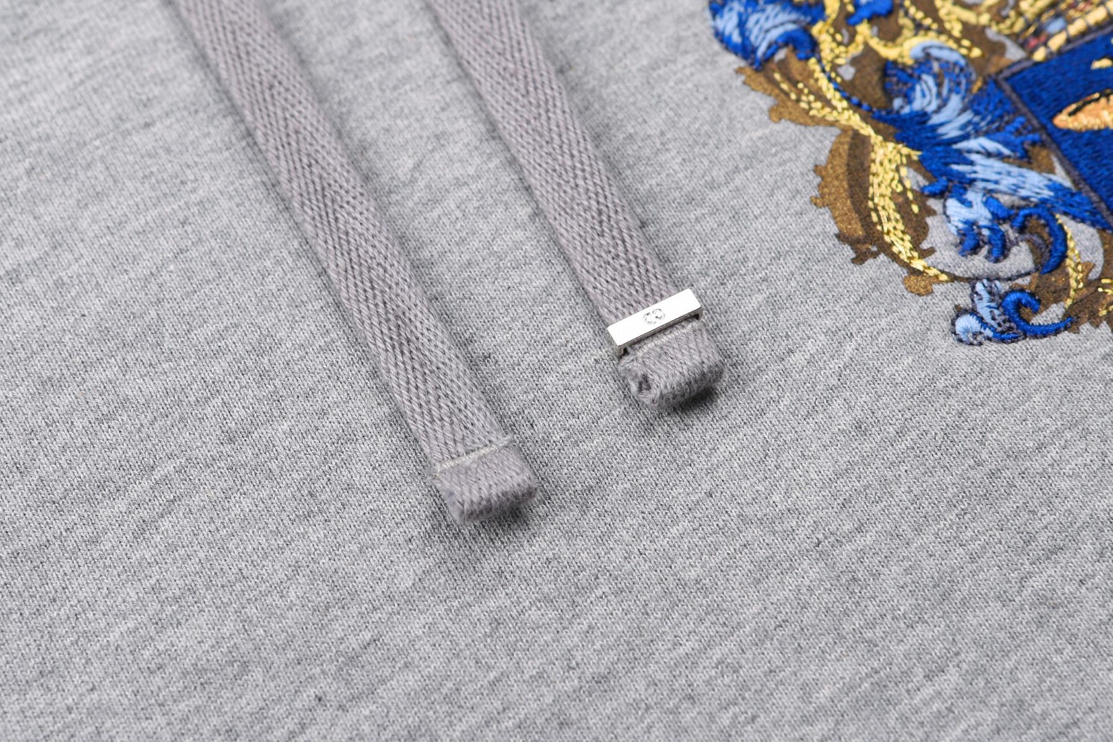DIOR 迪奥 重工刺绣标识棉质连帽卫衣 帽衫 外套 长袖 灰色 B0 693J635A3105-C889