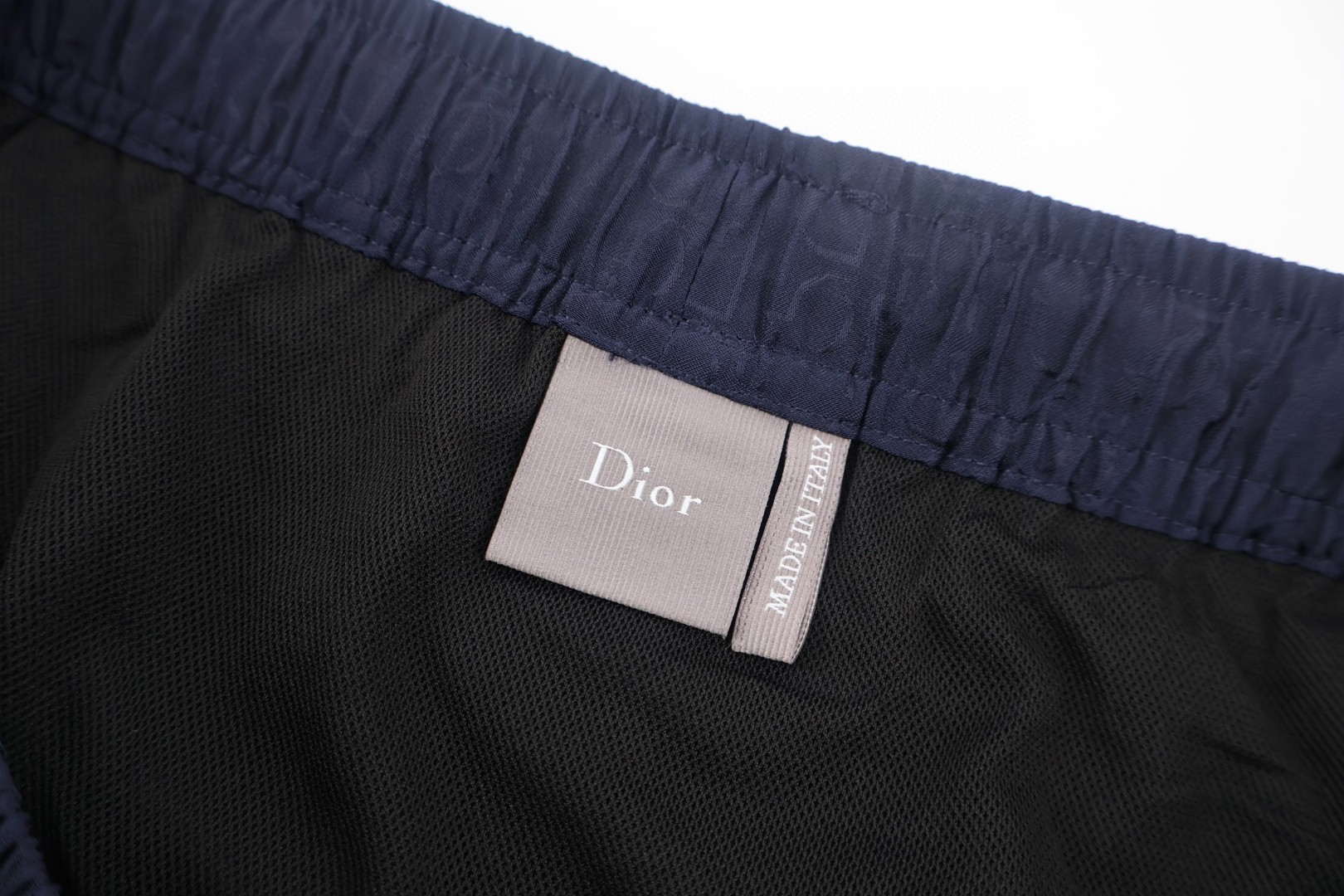 DIOR 迪奥 暗纹老花桑蚕丝休闲裤 短裤 裤子 蓝色 B0 