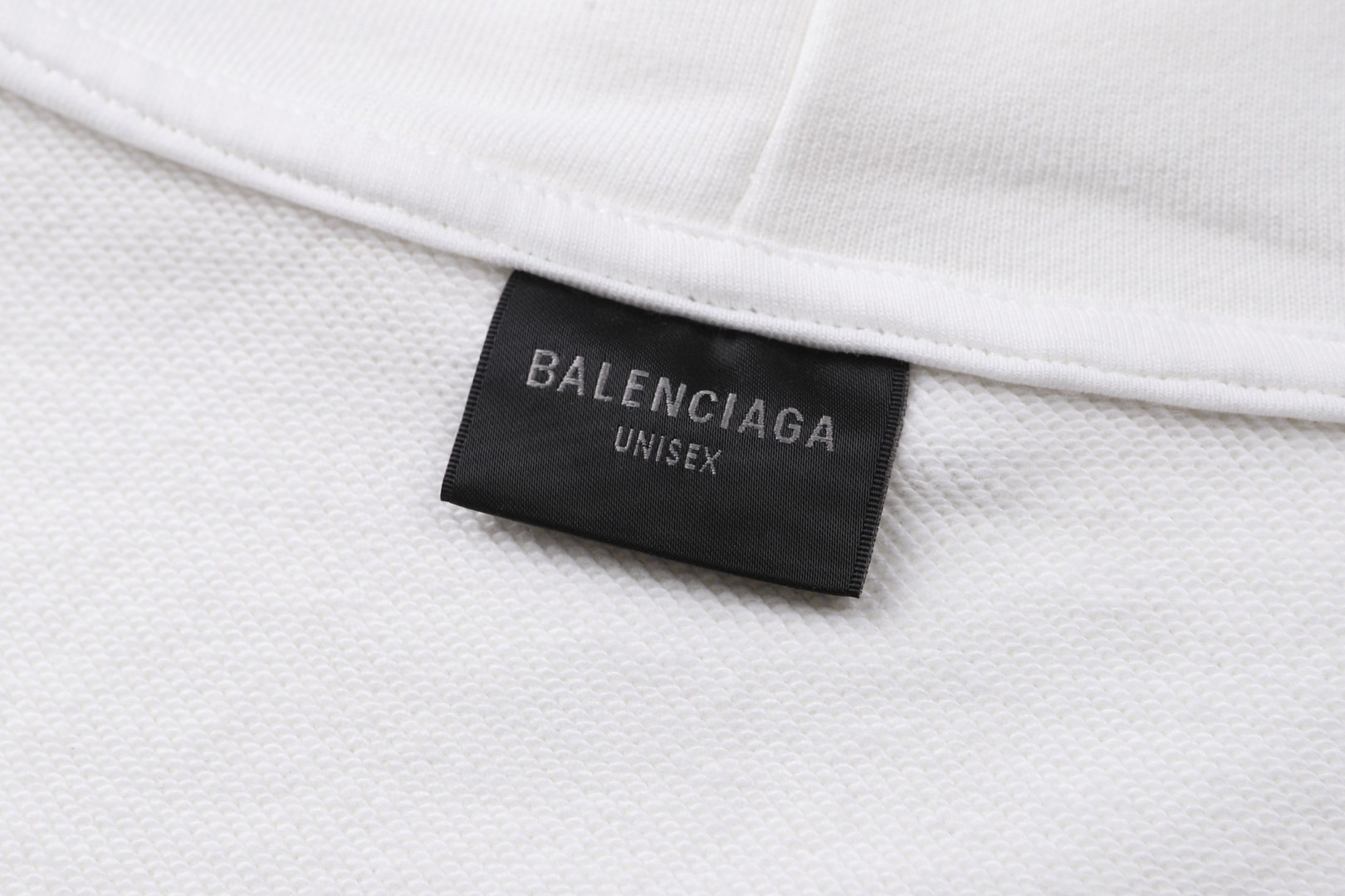 Balenciaga 巴黎世家 logo印花磨破连帽卫衣 帽衫 长袖 外套 白色 黑色 B0 803265TRVS99081
