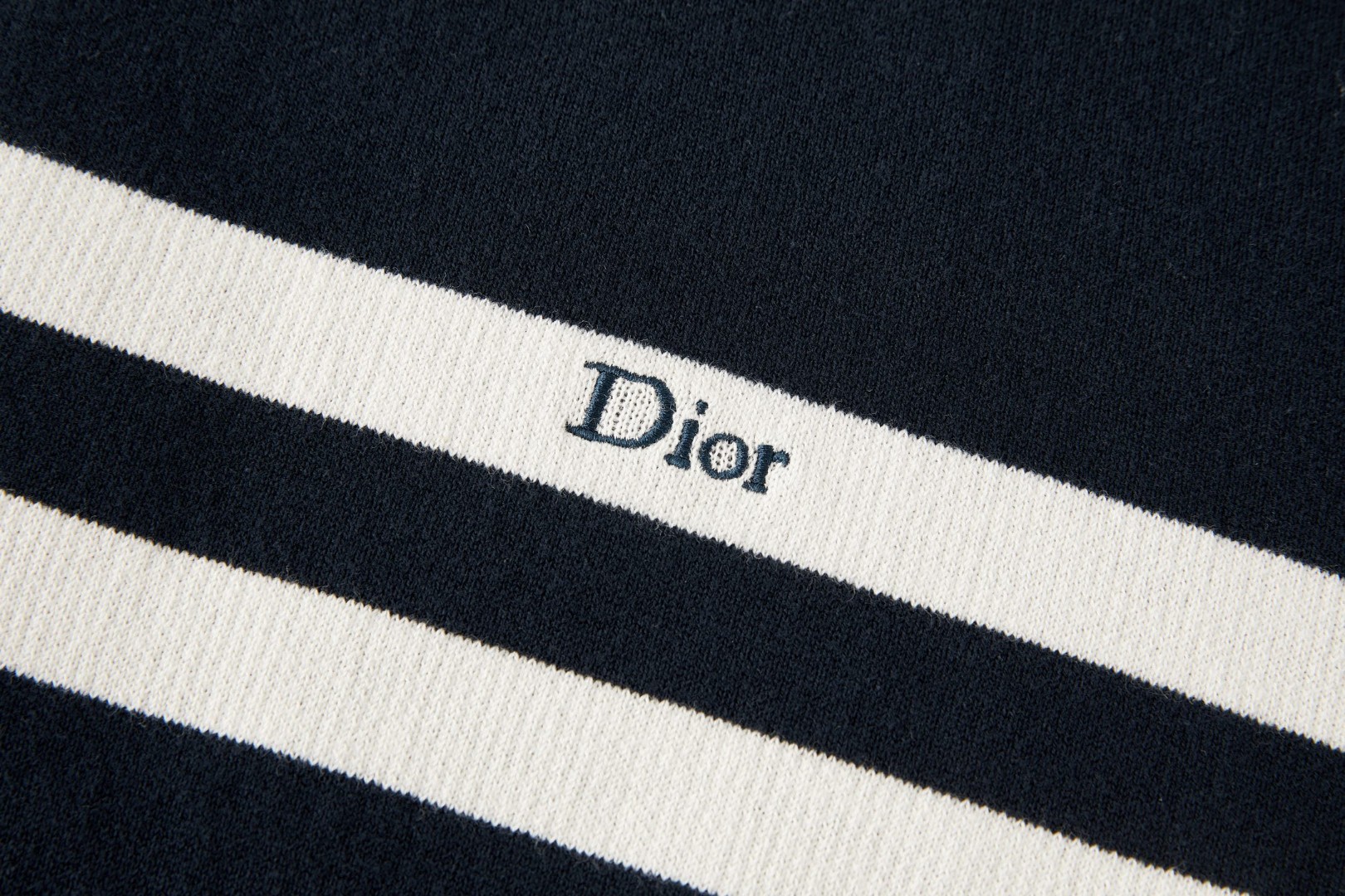 DIOR 迪奥 提花字母刺绣针织开衫 毛衣 针织衫 外套 长袖 海军蓝 B0 644G09A2A87-X5833