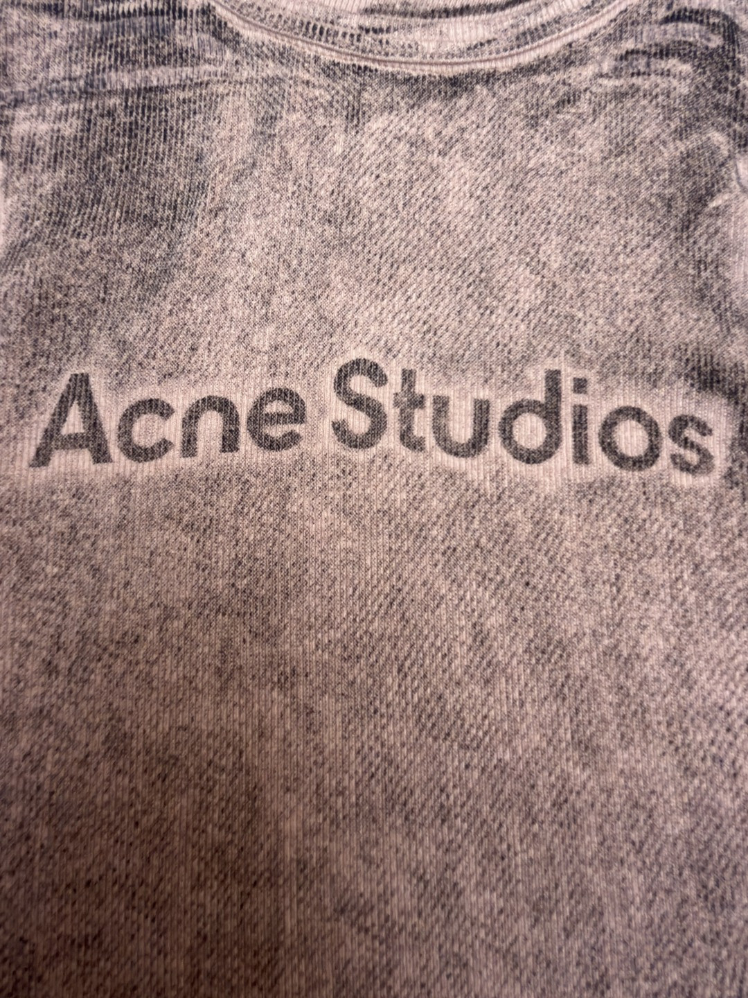Acne Studios 假两件徽标印花无袖背心 女款 棕色 灰色 A0 AL0542-AC0