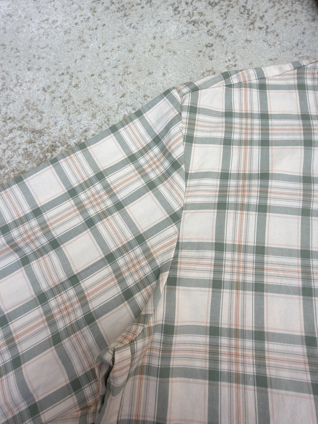 Acne Studios 刺绣格纹拉链连帽夹克 外套 长袖 女款 绿色 B5 A90716-AM2