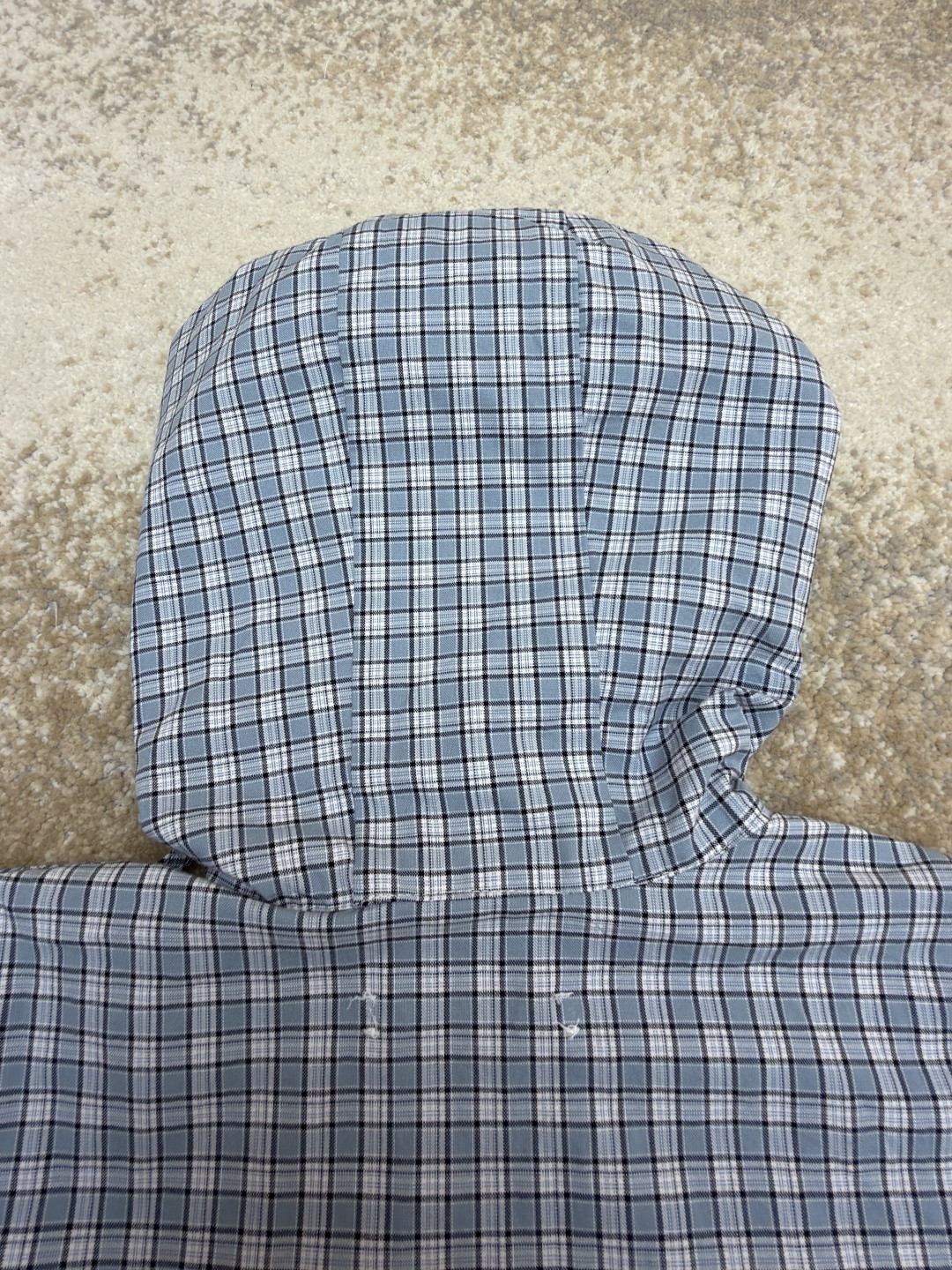 Acne Studios 刺绣格纹拉链连帽夹克 外套 长袖 女款 蓝色 B5 A90718-AF2