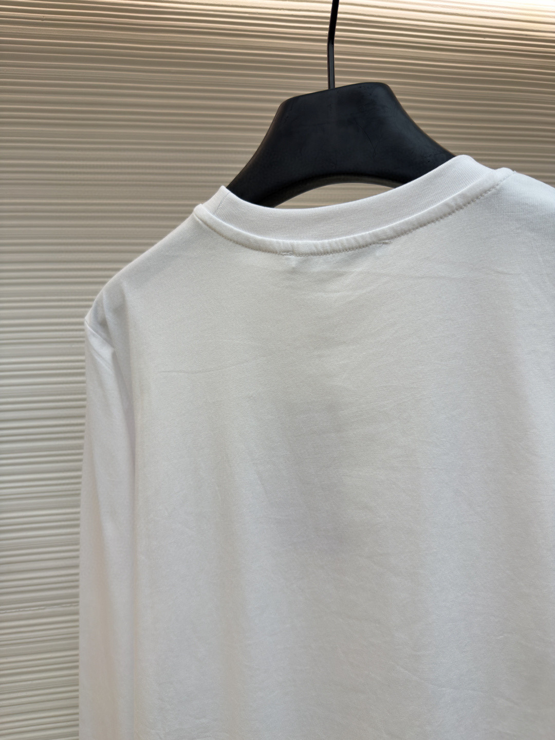 Acne Studios 袖口小标圆领T恤 打底衫 长袖 白色 黑色 A2 