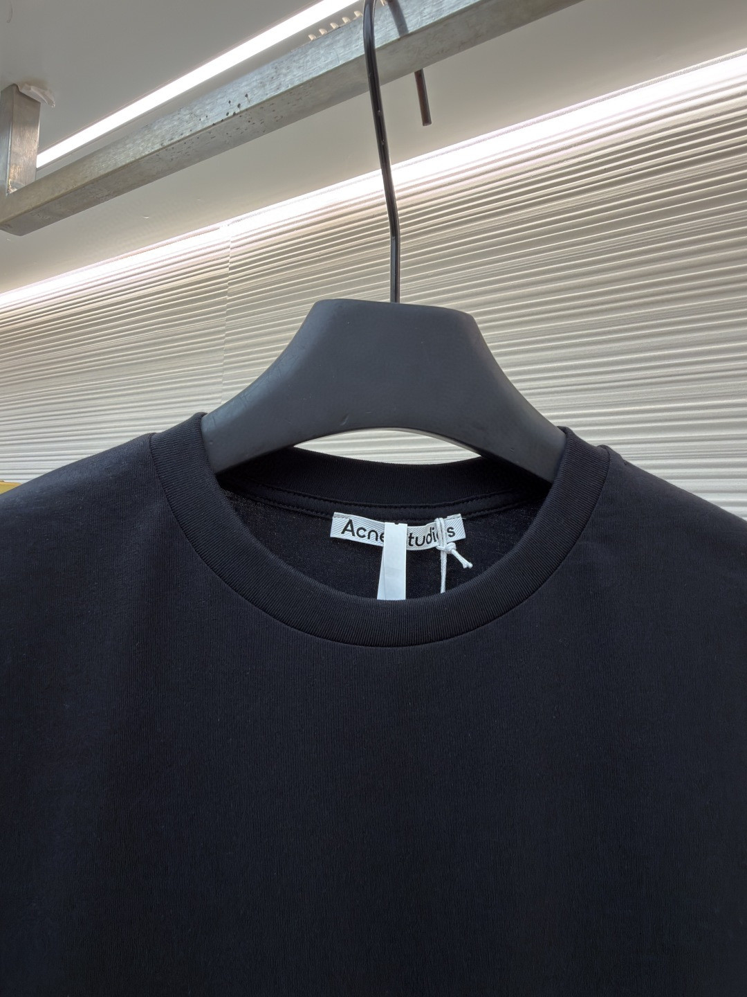 Acne Studios 袖口小标圆领T恤 打底衫 长袖 白色 黑色 A2 