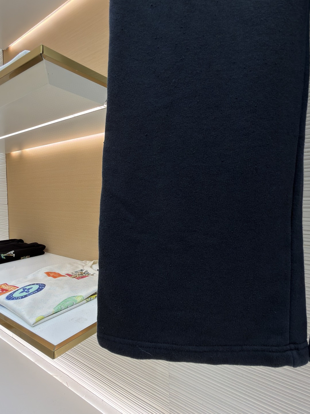 Acne Studios 1996后袋印花水洗运动裤 卫裤 休闲裤 长裤 裤子 黑色 A7