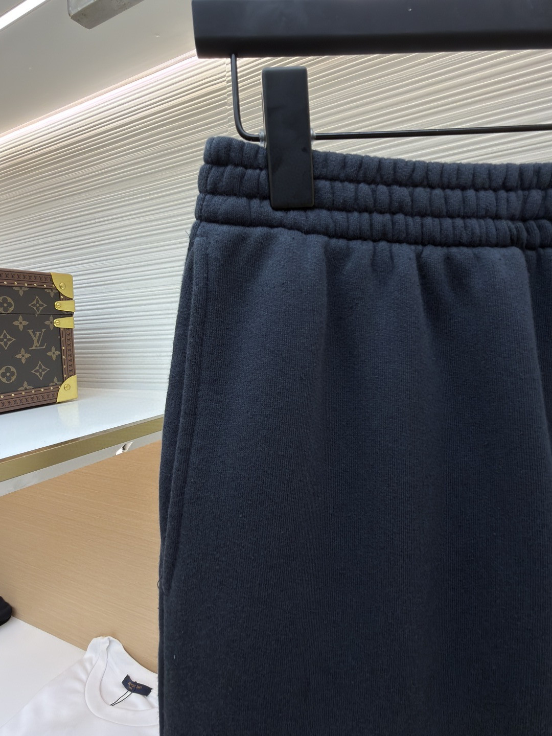 Acne Studios 1996后袋印花水洗运动裤 卫裤 休闲裤 长裤 裤子 黑色 A7