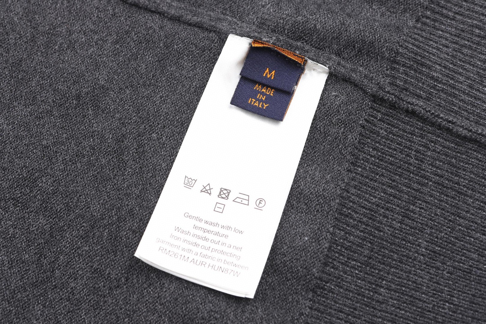 LOUIS VUITTON 路易威登 山羊绒混纺针织开衫 针织衫 毛衣 外套 灰色 B0 1AATM2