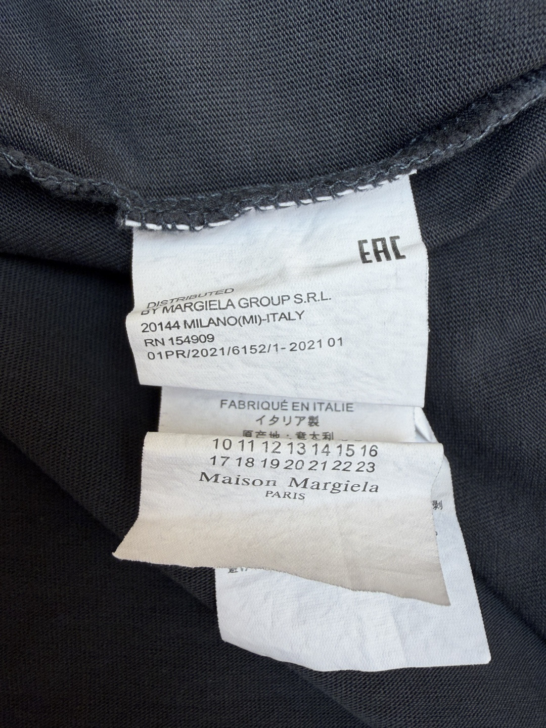 Maison Margiela 马吉拉 做旧涂鸦圆领短袖 T恤 套头 夏季 黑色 A0 S50GC0714S24567-861
