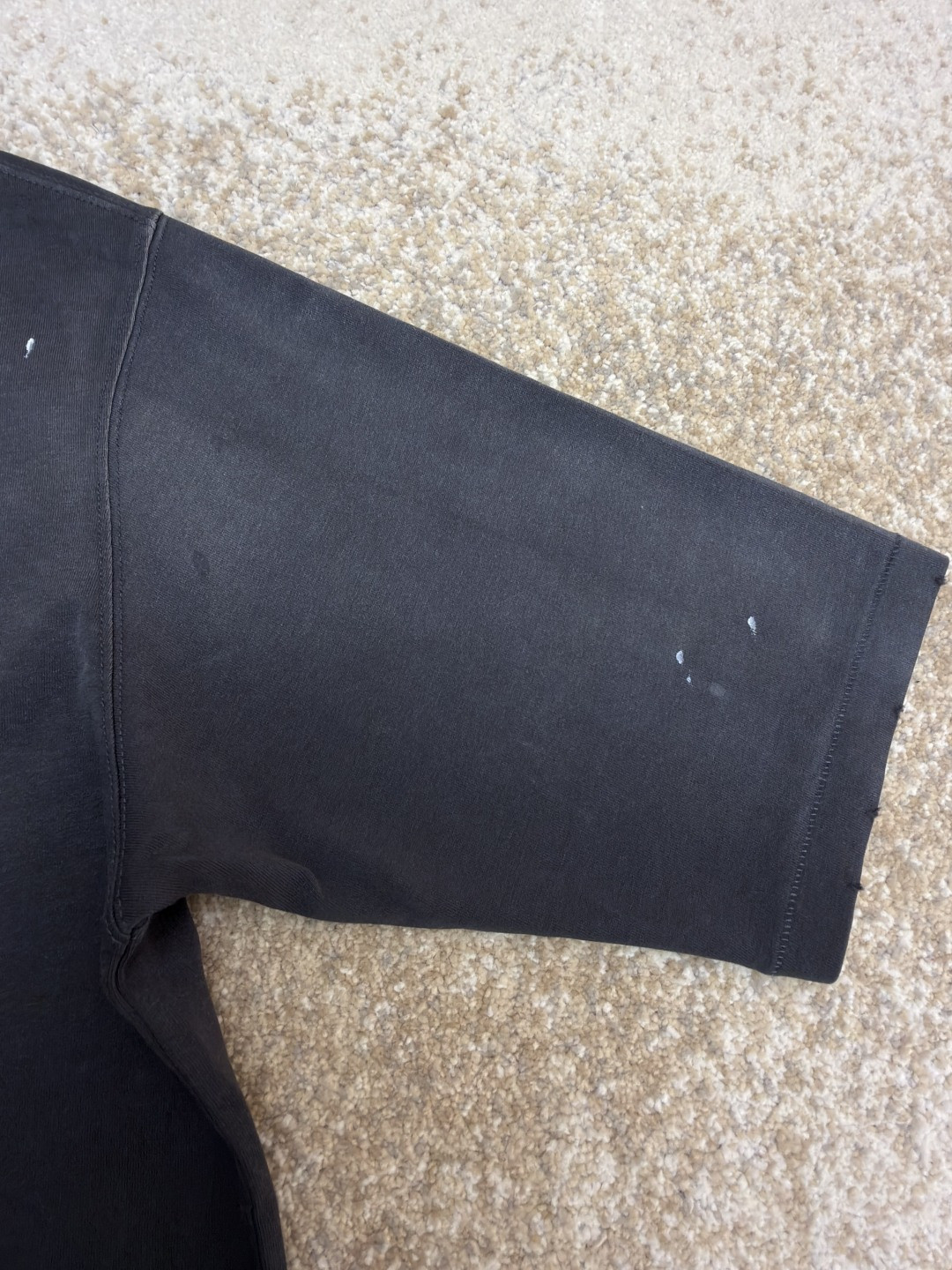 Maison Margiela 马吉拉 做旧涂鸦圆领短袖 T恤 套头 夏季 黑色 A0 S50GC0714S24567-861