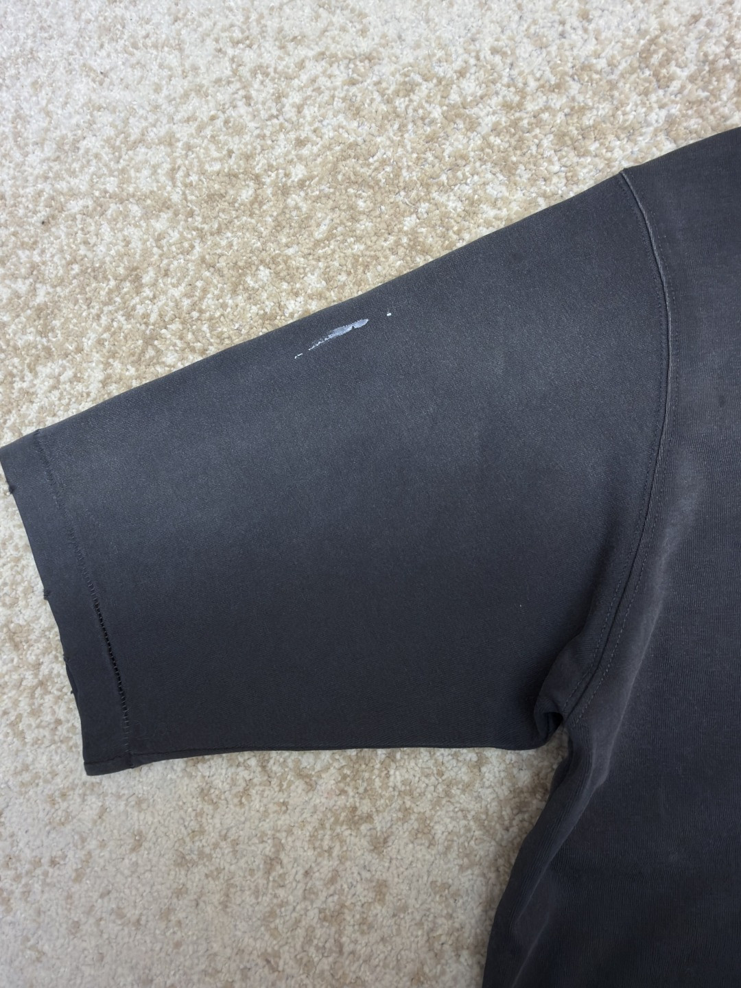 Maison Margiela 马吉拉 做旧涂鸦圆领短袖 T恤 套头 夏季 黑色 A0 S50GC0714S24567-861
