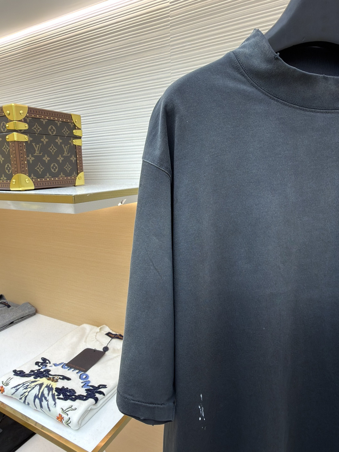 Maison Margiela 马吉拉 做旧涂鸦圆领短袖 T恤 套头 夏季 黑色 A0 S50GC0714S24567-861