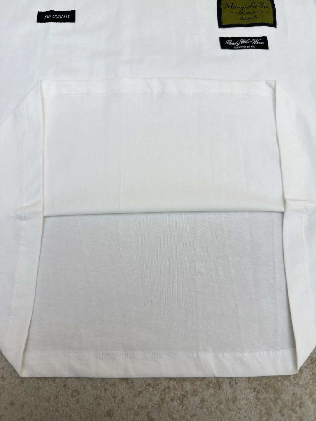Maison Margiela 马吉拉 数字标签圆领短袖 T恤 套头 夏季 白色 黑色 A0 SH0GC0069S24311101
