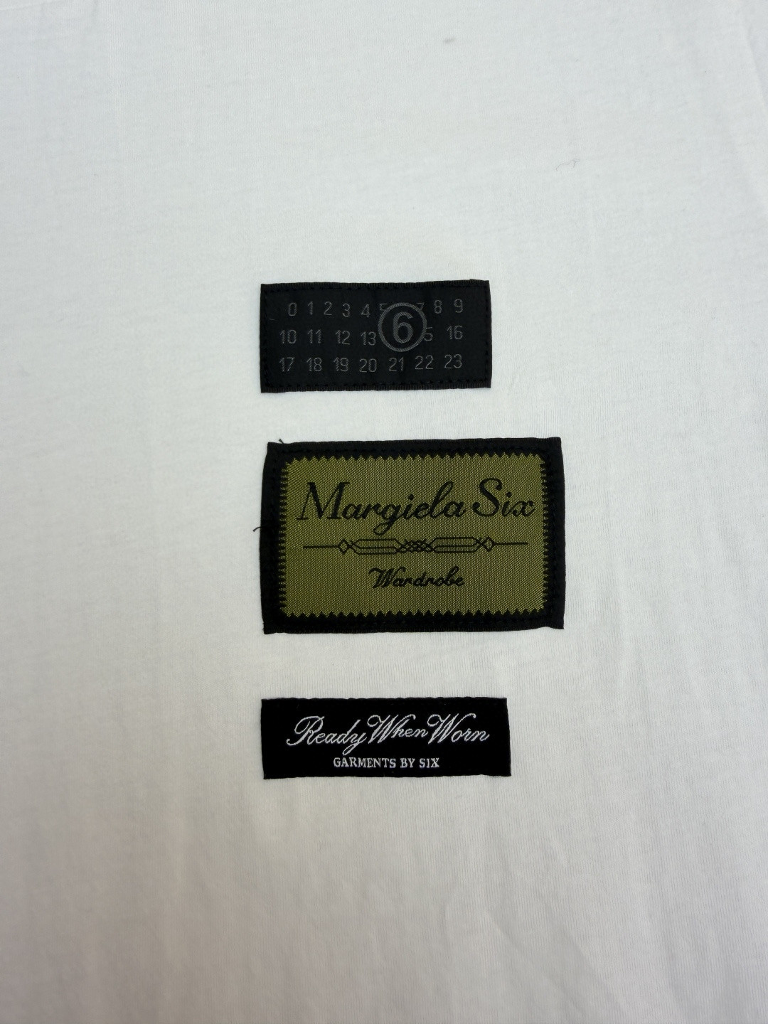 Maison Margiela 马吉拉 数字标签圆领短袖 T恤 套头 夏季 白色 黑色 A0 SH0GC0069S24311101