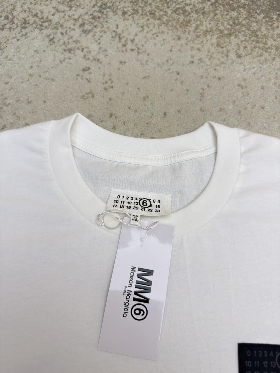Maison Margiela 马吉拉 数字标签圆领短袖 T恤 套头 夏季 白色 黑色 A0 SH0GC0069S24311101