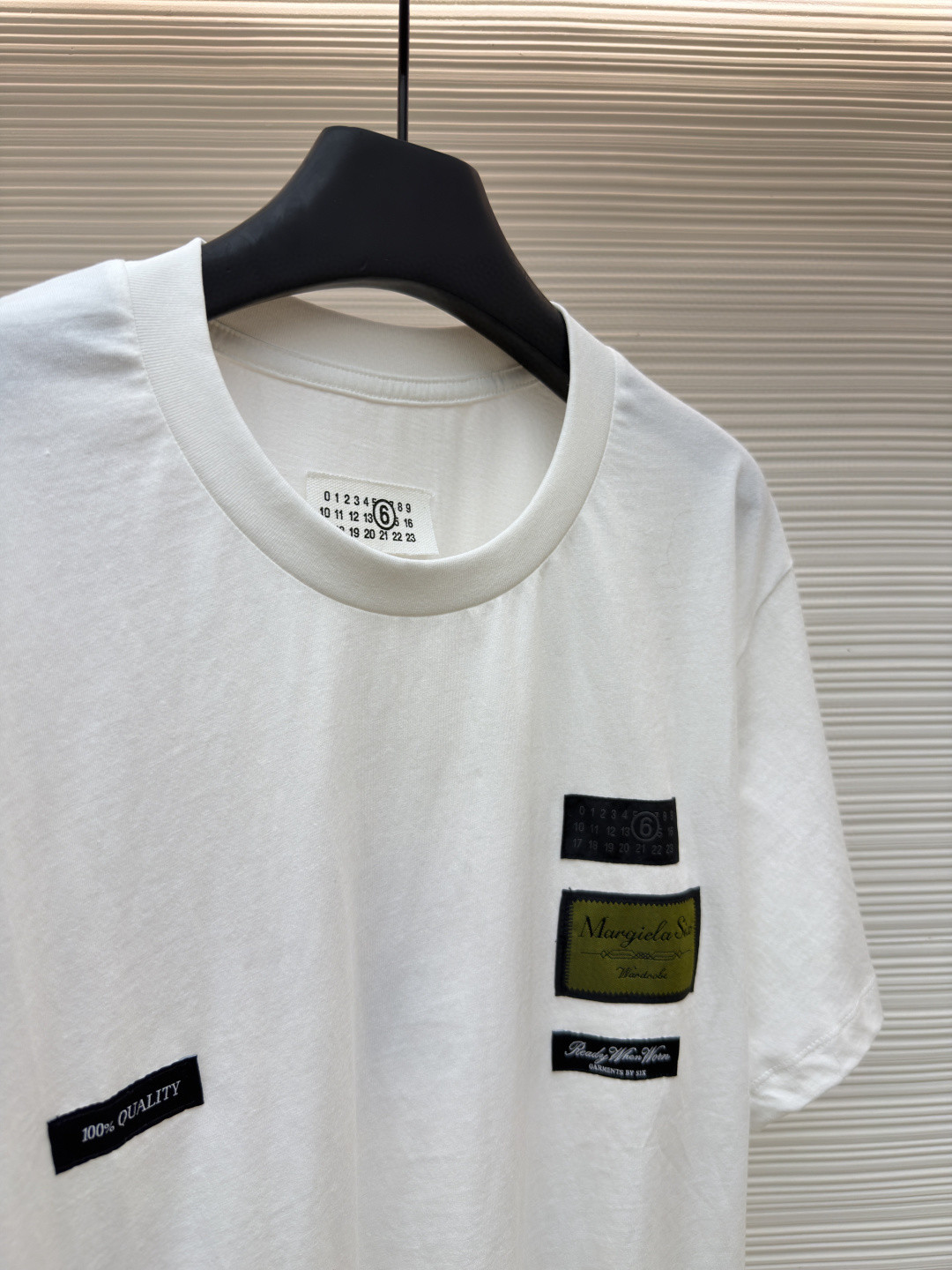 Maison Margiela 马吉拉 数字标签圆领短袖 T恤 套头 夏季 白色 黑色 A0 SH0GC0069S24311101