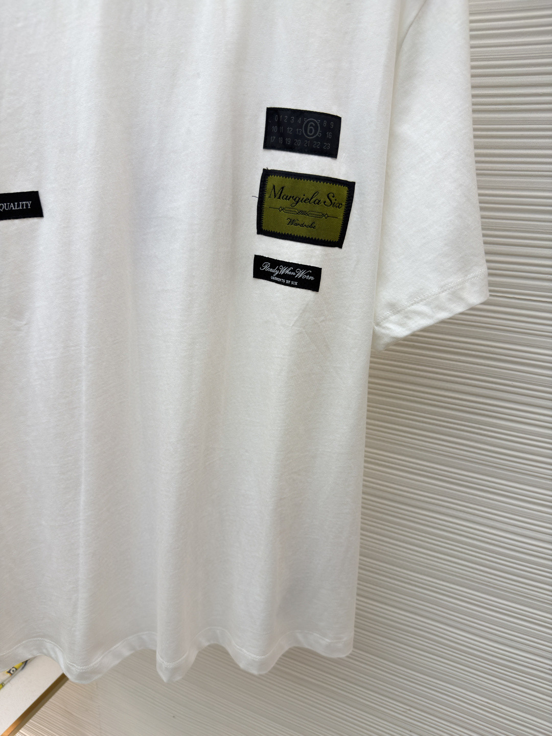 Maison Margiela 马吉拉 数字标签圆领短袖 T恤 套头 夏季 白色 黑色 A0 SH0GC0069S24311101