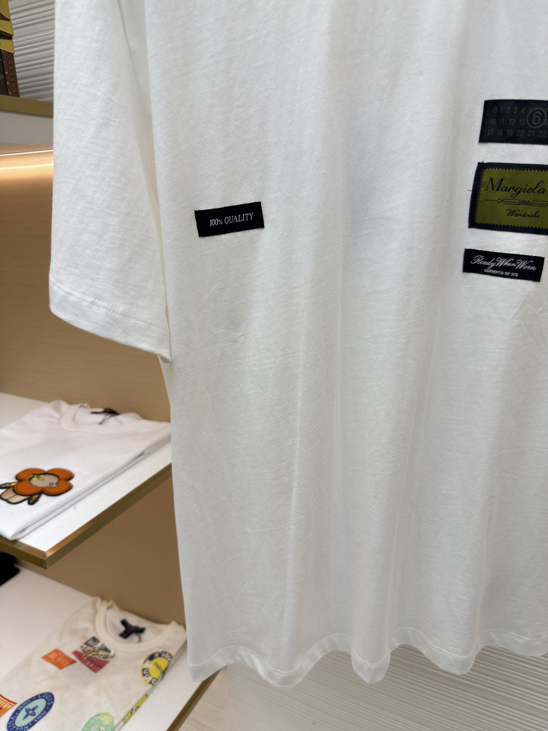 Maison Margiela 马吉拉 数字标签圆领短袖 T恤 套头 夏季 白色 黑色 A0 SH0GC0069S24311101