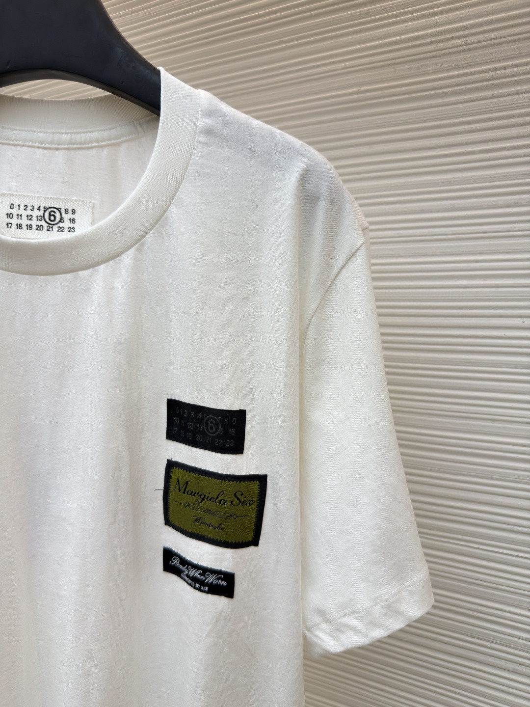 Maison Margiela 马吉拉 数字标签圆领短袖 T恤 套头 夏季 白色 黑色 A0 SH0GC0069S24311101