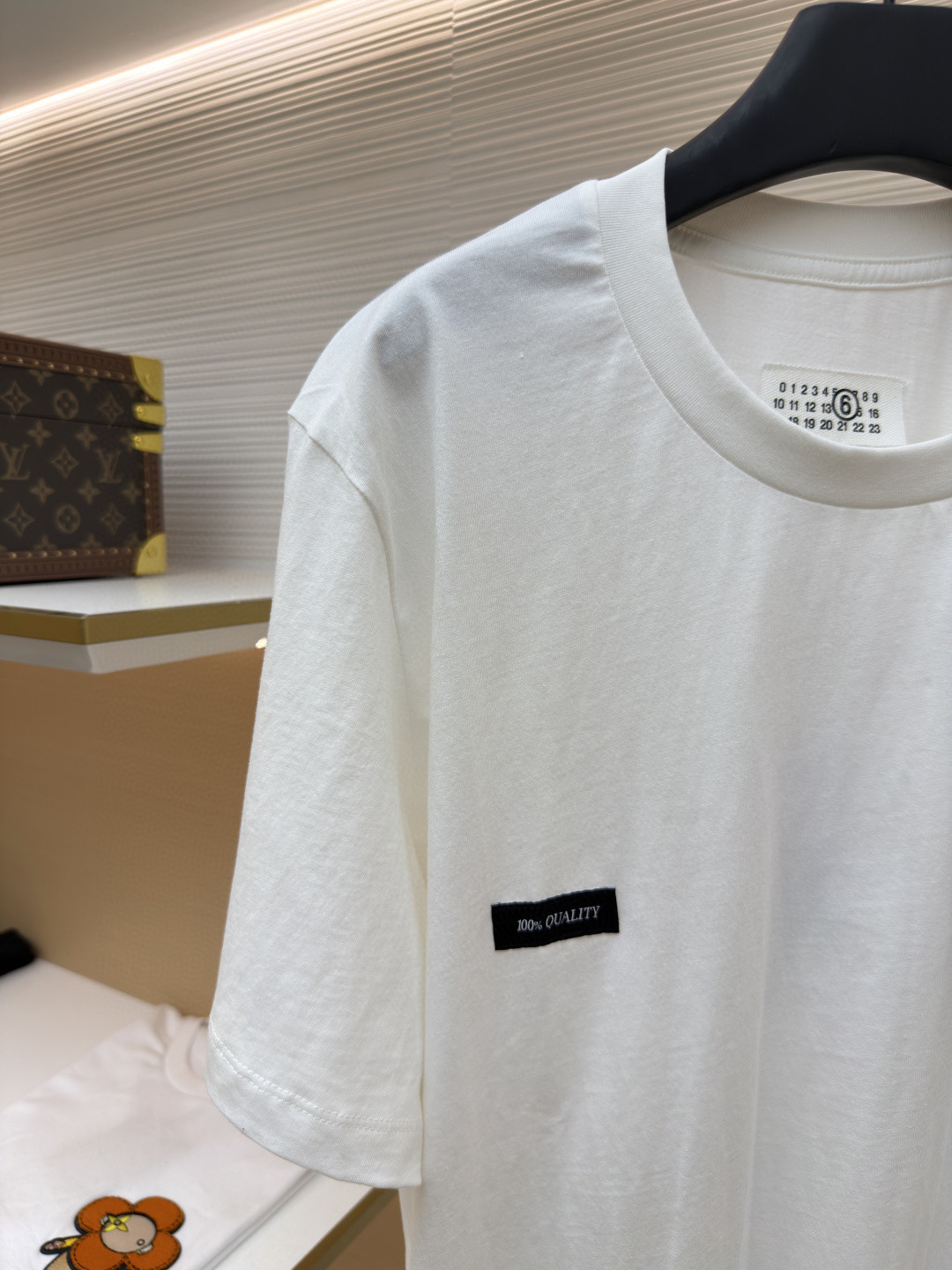 Maison Margiela 马吉拉 数字标签圆领短袖 T恤 套头 夏季 白色 黑色 A0 SH0GC0069S24311101