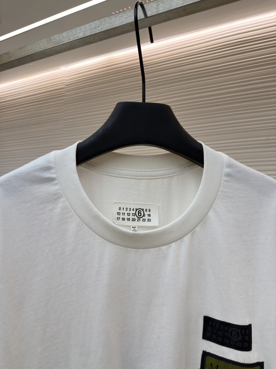 Maison Margiela 马吉拉 数字标签圆领短袖 T恤 套头 夏季 白色 黑色 A0 SH0GC0069S24311101